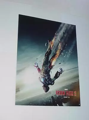 Buy Iron Man Poster #85 Iron Man 3 Movie Robert Downey Jr Falling To Earth • 46.59£
