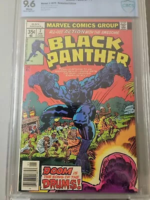 Buy BLACK PANTHER 1977 (No7) Comic Book. Newsstand Cbcs 9.6 • 139.01£