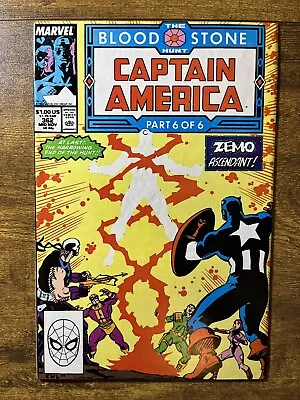 Buy Captain America 362 Direct Edition 1st App Of Crossbones Marvel Comics 1989 • 7.74£