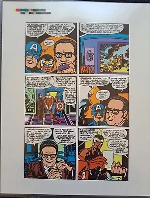 Buy Marvel Comics Captain America #193 Pg 17 By KIrby Color Proof With Kissinger! • 11.18£