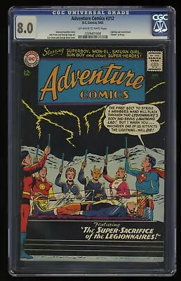 Buy Adventure Comics #312 CGC VF 8.0 Resurrection Of Lightning Lad! DC Comics 1963 • 348.70£