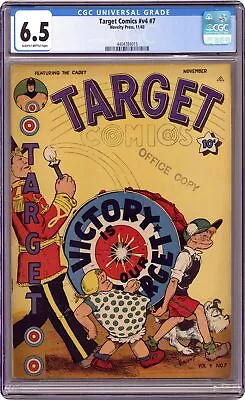 Buy Target Comics Vol. 4 #7 CGC 6.5 1943 4404784015 • 213.57£