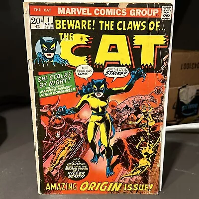 Buy The CAT #1 Beware The Claws Of…(1972) Marvel Comics Low Grade Complete • 15.53£