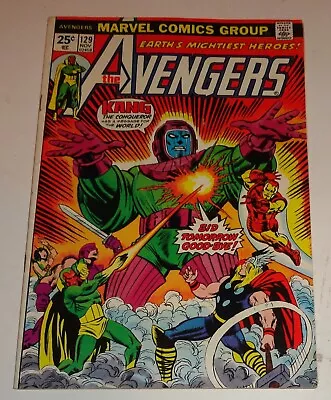 Buy Avengers #129 Classic Kang Cover! Glossy 8.0-9.0 1974 • 35.38£