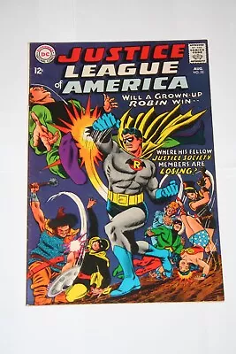 Buy Justice League Of America 55! 1967 DC! 1st SA App Of GA Robin! Very Nice Copy! • 38.89£