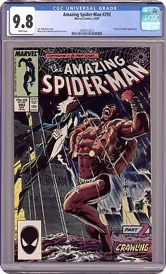 Buy Amazing Spider-Man #293D CGC 9.8 1987 4366012017 • 116.49£