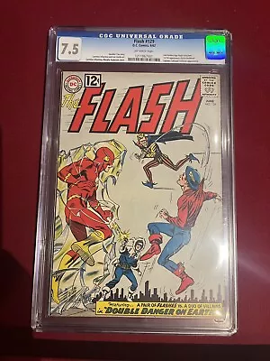 Buy The Flash 129, G.A. Flash.   First JSA In Silver Age.  Mega Key!  CGC 7.5! • 201.92£