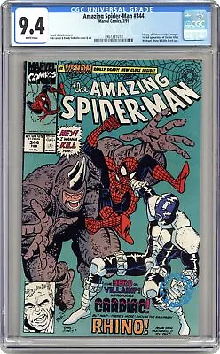 Buy Amazing Spider-Man #344D Direct Variant CGC 9.4 1991 3907381010 • 69.89£