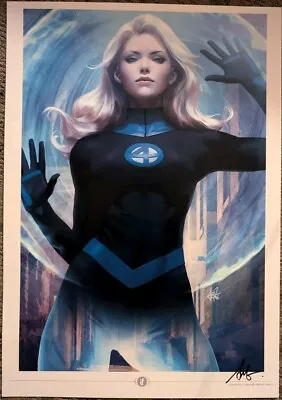 Buy 2024 Sdcc Stanley Artgerm Lau Invisible Woman Fantastic Four Art Print Signed • 65.23£