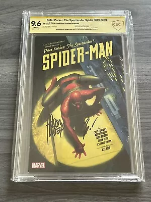 Buy Peter Parker Spectacular Spider-Man 300 CBCS 9.6 1:50 Ross Signed 2X Adam Kubert • 104.84£