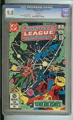 Buy Justice League Of America #213  Cgc  9.8  George Perez Cover   • 112.61£