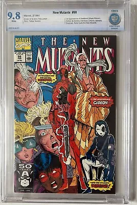 Buy New Mutants #98 First Appearance Of Deadpool 9.8 CBCS Graded • 875£