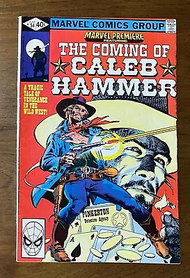 Buy Marvel Premiere # 54 The Coming Of Caleb Hammer Marvel Bronze Age Western Vg • 3.88£
