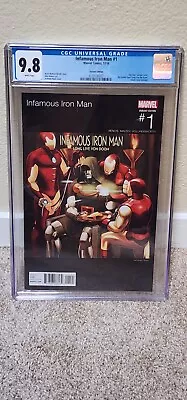 Buy Infamous Iron Man #1 CGC 9.8 WP (2016) Hip Hop Variant Cover (Marvel) • 81.54£