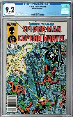 Buy Marvel Team-Up #142 CGC 9.2 (Jun 1984, Marvel) Spider-Man Captain Marvel Starfox • 34.95£