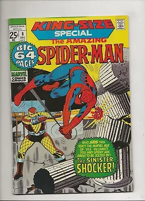 Buy The Amazing Spider-Man Annual #8 (1971) King Size Special FN 6.0 • 22.52£