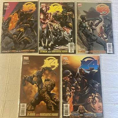 Buy X4 1-5 X-Men Fantastic Four Marvel Wolverine Akira Yoshida VF-NM • 6.21£