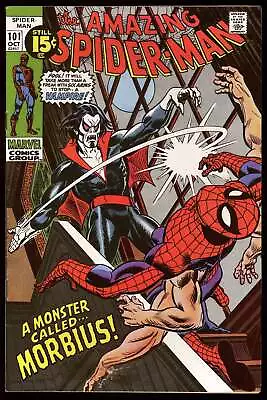 Buy Amazing Spider-Man #101 Marvel 1971 (FN+) 1st Appearance Of Morbius! L@@K! • 213.56£