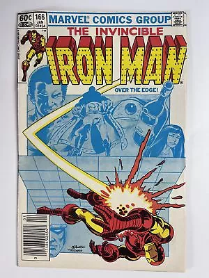 Buy Iron Man #166 (1983) 1st Full App. Obadiah Stane In 6.5 Fine+ • 4.65£