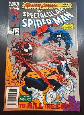 Buy The Spectacular Spider-Man No. #201 Marvel 1993 Maximum Carnage Part 5 Of 14 • 8.84£