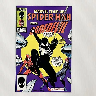 Buy Marvel Team-Up Spider-Man And Daredevil #141 1984 VF/NM  Black Suit • 72£