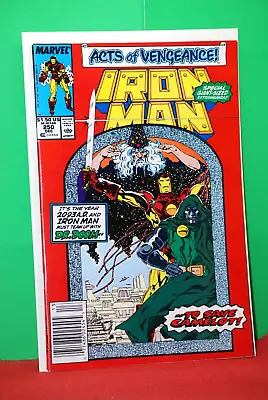 Buy Iron Man #250  1989 Marvel -Camelot- Giant Sized- Newsstand -High Grade • 6.21£