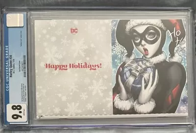 Buy Harley Quinn #34 CGC 9.8 DC 2024 Artgerm Cover Variant Christmas Card • 38.82£