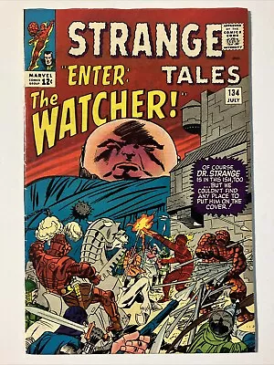 Buy Strange Tales #134 7.0 FN/VF Kang The Watcher Human Torch Thing Jack Kirby • 50.47£