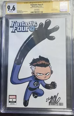 Buy Fantastic Four #1 Signed Skottie Young CGC 9.6  • 150£