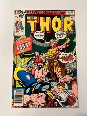 Buy The Mighty Thor #276 1st App Of Red Norvell John Buscema Cover And Art 1977 • 7.77£