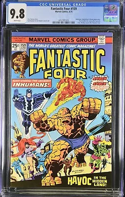 Buy Fantastic Four 159 CGC 9.8 WP 6/75 Marvel Comics NEW SLAB! 🔥🔥🔥 • 465.19£