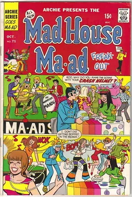 Buy Mad House Ma-Ad Jokes Comic Book #71 Archie 1969 NICE COPY E • 10.88£