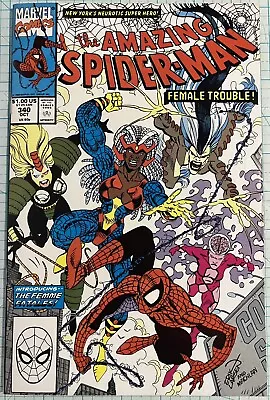 Buy Amazing Spider-Man #340 NM 1st Appearance Femme Fatales Marvel Comics 1990 • 8.55£
