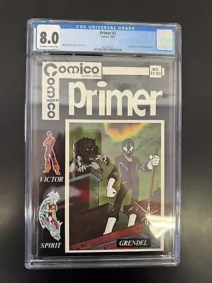 Buy Primer #2 - Comico 1982 CGC 8.0 4422583001 1st Grendel • 380.53£