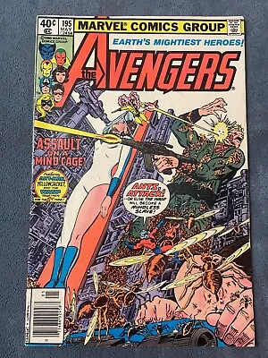 Buy Avengers #195 Newsstand 1980 Marvel Comics Key Issue 1st Taskmaster Perez FN/VF • 11.65£