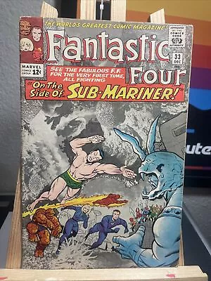 Buy Fantastic Four #33 1964 1st Attuma Sub-Mariner Lee Kirby Marvel Comics • 111.83£