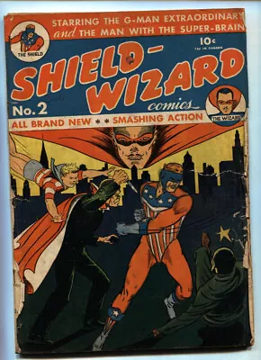 Buy Shield-Wizard #2 - 1940 - MLJ/Archie - FR/G - Comic Book • 733.26£