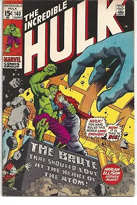 Buy Incredible Hulk 140 Herb Trimpe Cover • 8.53£