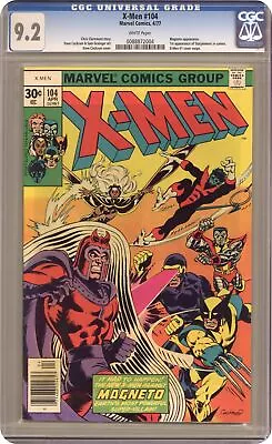 Buy Uncanny X-Men #104 CGC 9.2 1977 0088872004 1st App. Starjammers • 256.74£