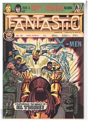 Buy FANTASTIC #46 Odhams Press 1967 - MARVEL UK THOR IRON MAN X-MEN COMIC (3) • 4£