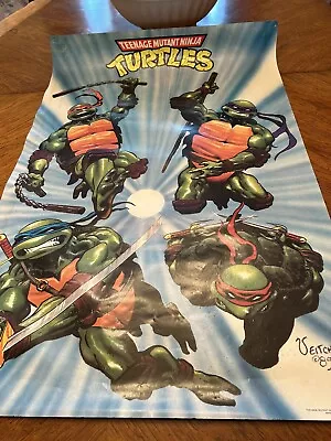 Buy Teenage Mutant Ninja Turtles TMNT 1989 Poster 21x31 Veitch Mirage '89 • 23.34£