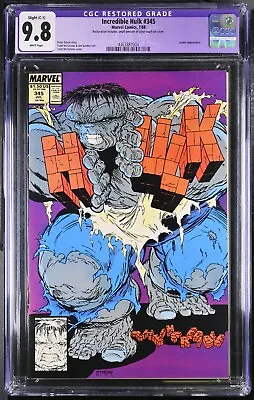 Buy Incredible Hulk #345 75% OFF FMV! CGC Restored 9.8 7/88 Marvel NEW SLAB 🔥🍎👁🔑 • 73.78£