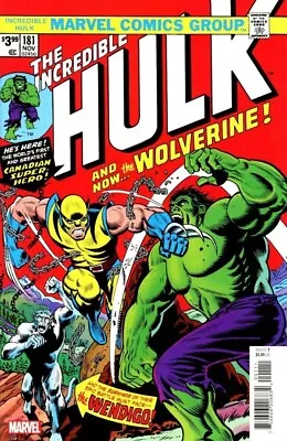 Buy The Incredible Hulk #181 (RARE Facsimile Edition, Marvel Comics) 1st Wolverine • 14.99£