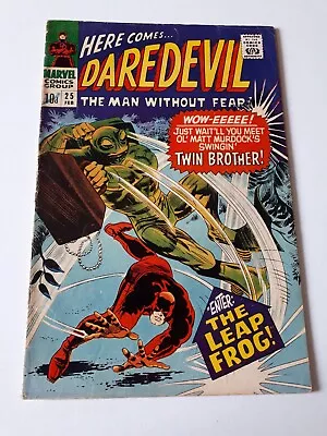 Buy DAREDEVIL # 25 1967 Marvel COMIC VOL 1 1964  1ST LEAP FROG MIKE MURDOCH VG+ • 25£