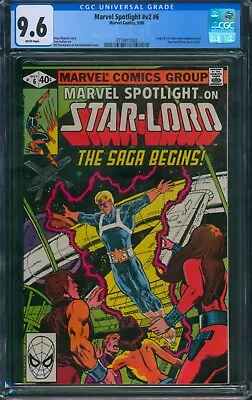 Buy Marvel Spotlight V2 #6 ❄️ CGC 9.6 WHITE Pages ❄️ 1st STAR-LORD Comic! 1980 • 174.74£