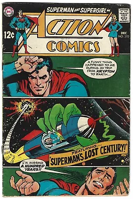Buy Action Comics #370 DC Dec 1968 Silver Age  Superman's Lost Century  3.5 VG- • 6.98£
