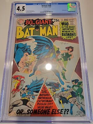 Buy Batman #208 1969 CGC 4.5 80-page Giant Batman's Women SILVER New Case SALE!!!! • 116.45£