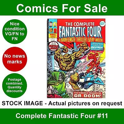 Buy Complete Fantastic Four #11 Comic - VG/FN Clean 1977 - Marvel UK • 3.25£