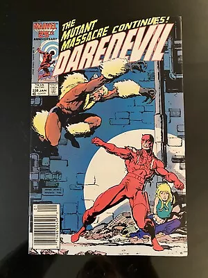 Buy Daredevil #238 (1987) Sabretooth App Marvel Comics Art Adams Buscema F+VF • 9.32£