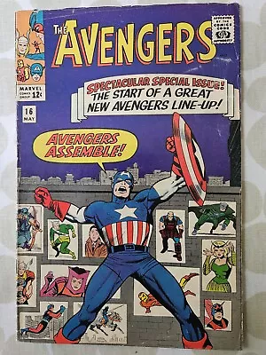 Buy Avengers #16 1965 VG 1st New Team Cent Copy • 80£